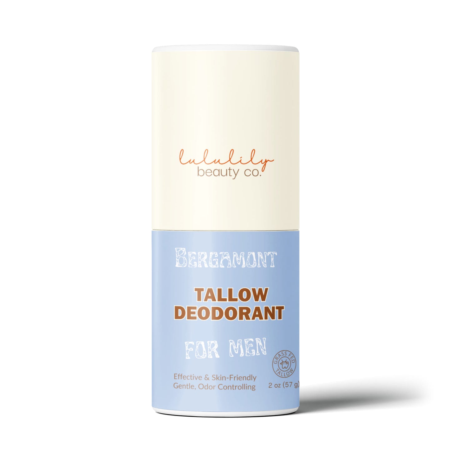 Men's Clean Fresh Natural Tallow Bergamont Deodorant Stick Every Day Essentials Collection