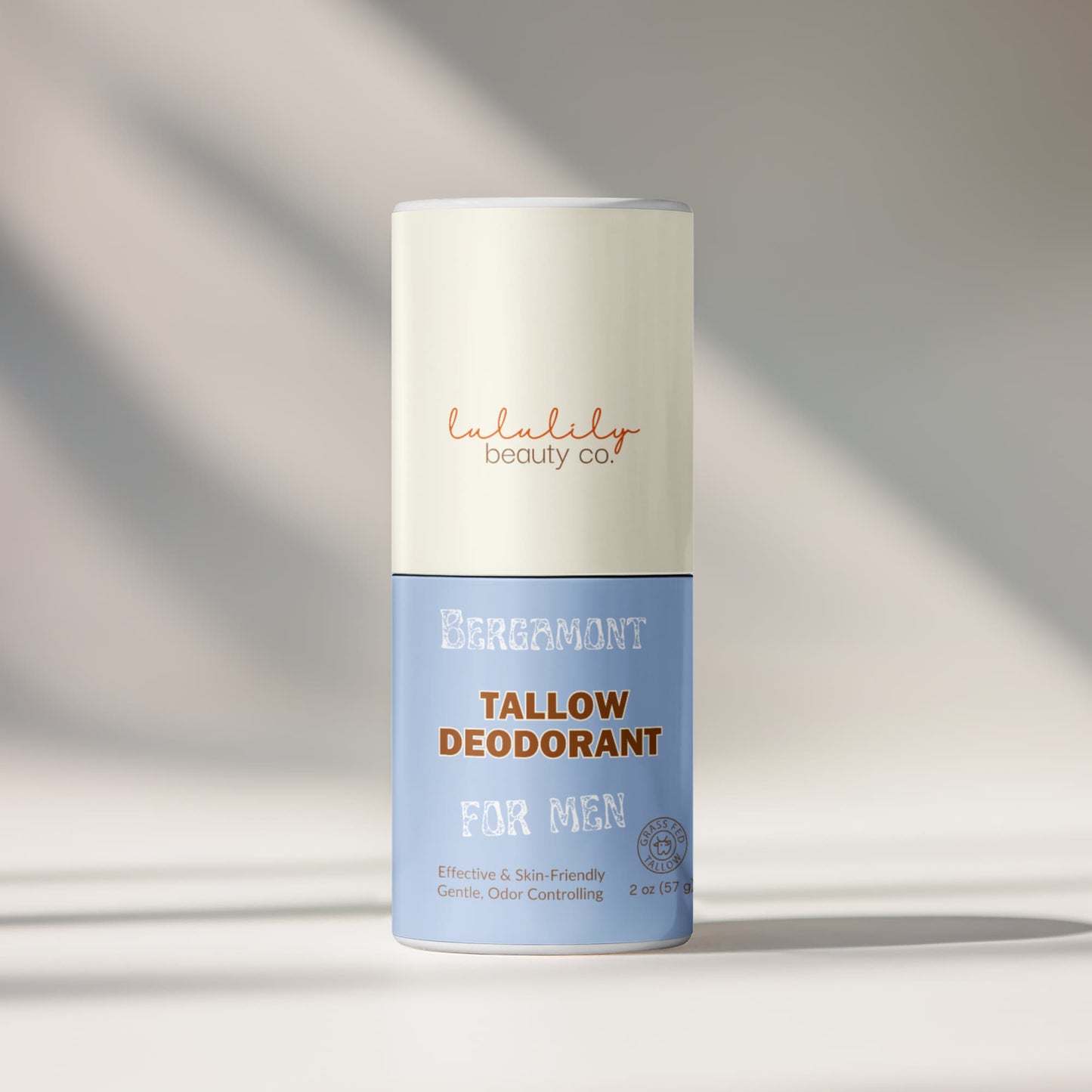 Men's Clean Fresh Natural Tallow Bergamont Deodorant Stick Every Day Essentials Collection