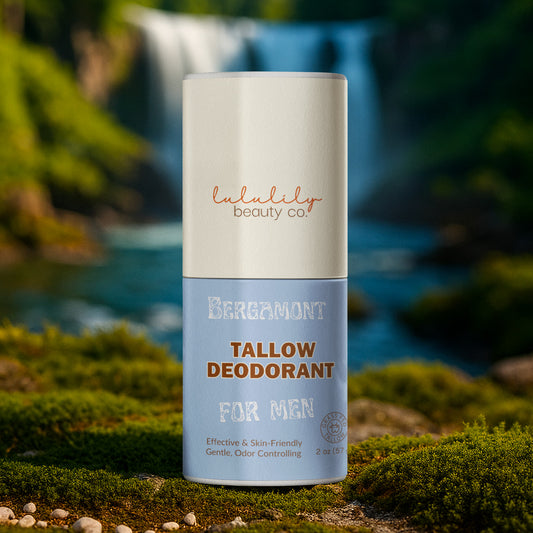 Men's Clean Fresh Natural Tallow Bergamont Deodorant Stick Every Day Essentials Collection