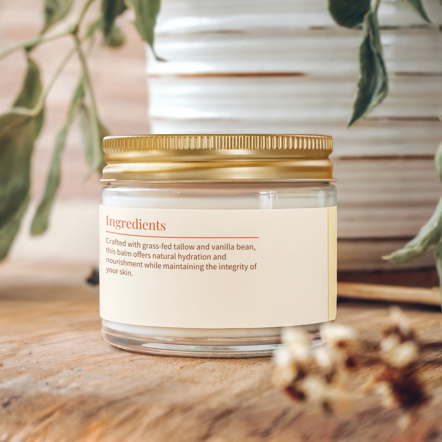 Every Day Essentials Whipped Grass-Fed Tallow Balm with Vanilla Bean