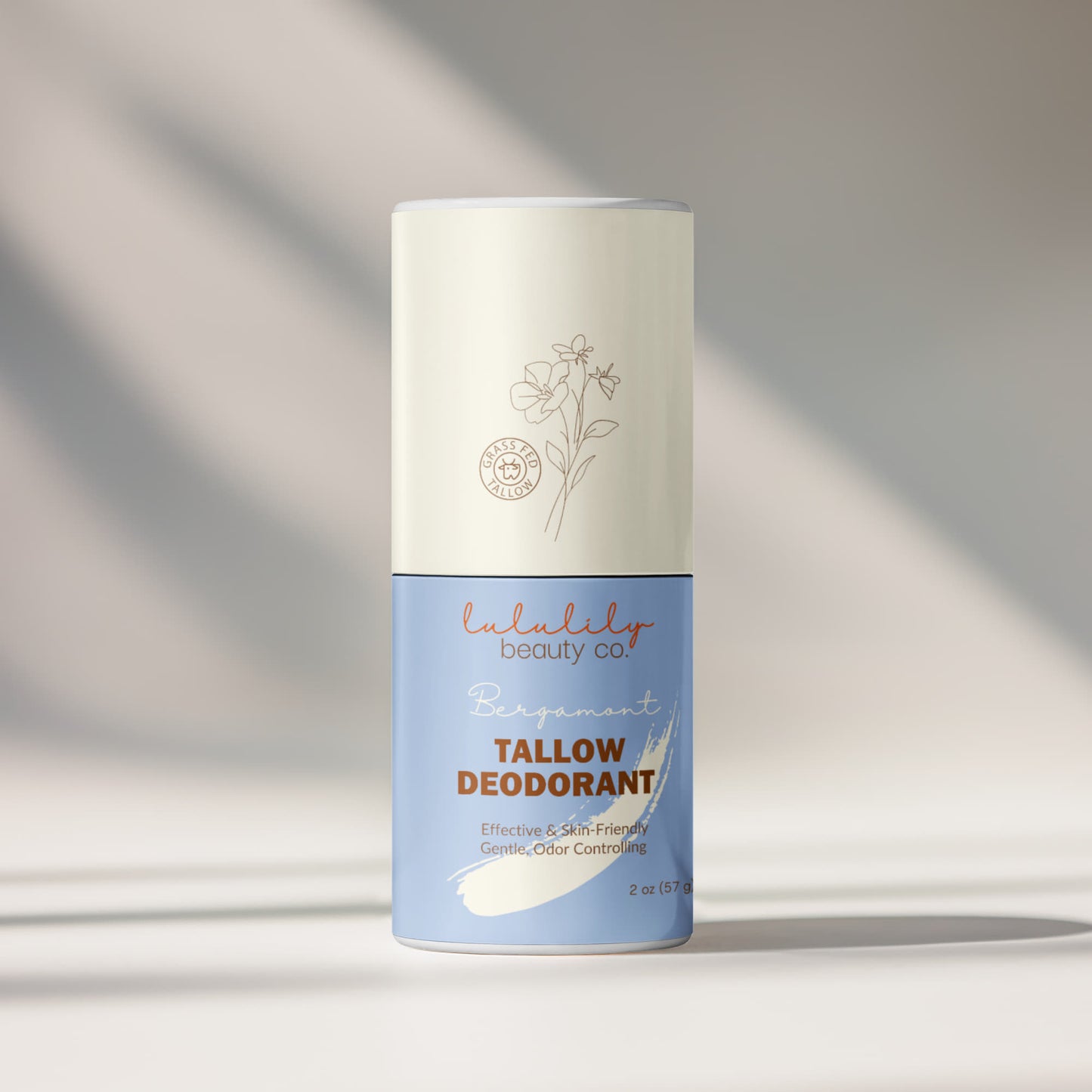 Women's Fresh Bergamont Natural Tallow Deodorant Stick - Fresh, Natural and Skin Friendly