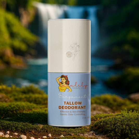 Natural Tallow Deodorant Stick For Women Fresh Bergamont Natural Beef Tallow - Limited Edition