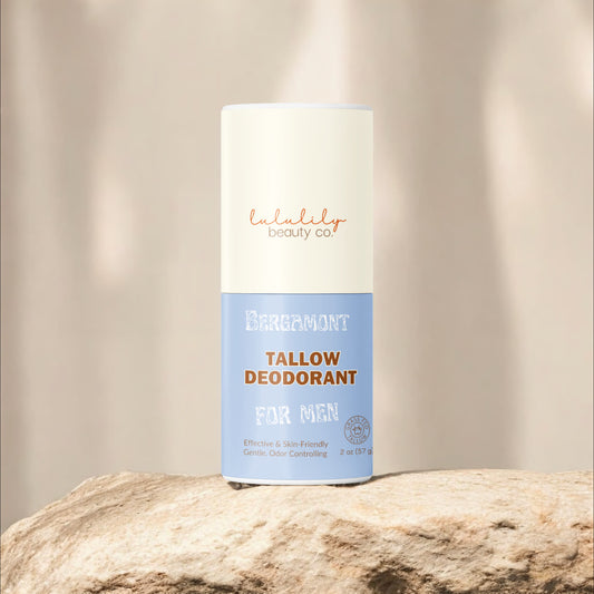 Men's Clean Fresh Natural Tallow Bergamont Deodorant Stick Every Day Essentials Collection